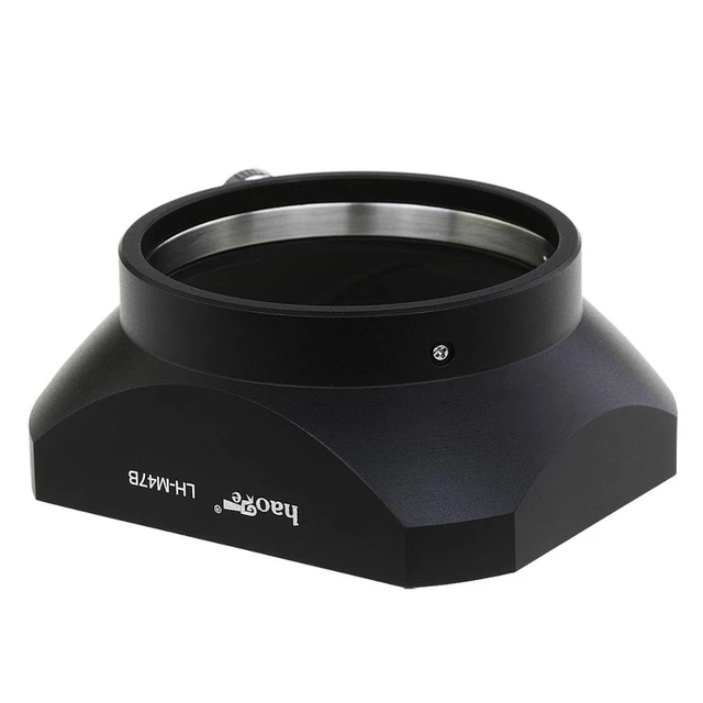 Haoge LH-M47B Metal Lens Hood Shade for Olympus M.ZUIKO Digital 12mm f/2  Lens Black - AliExpress