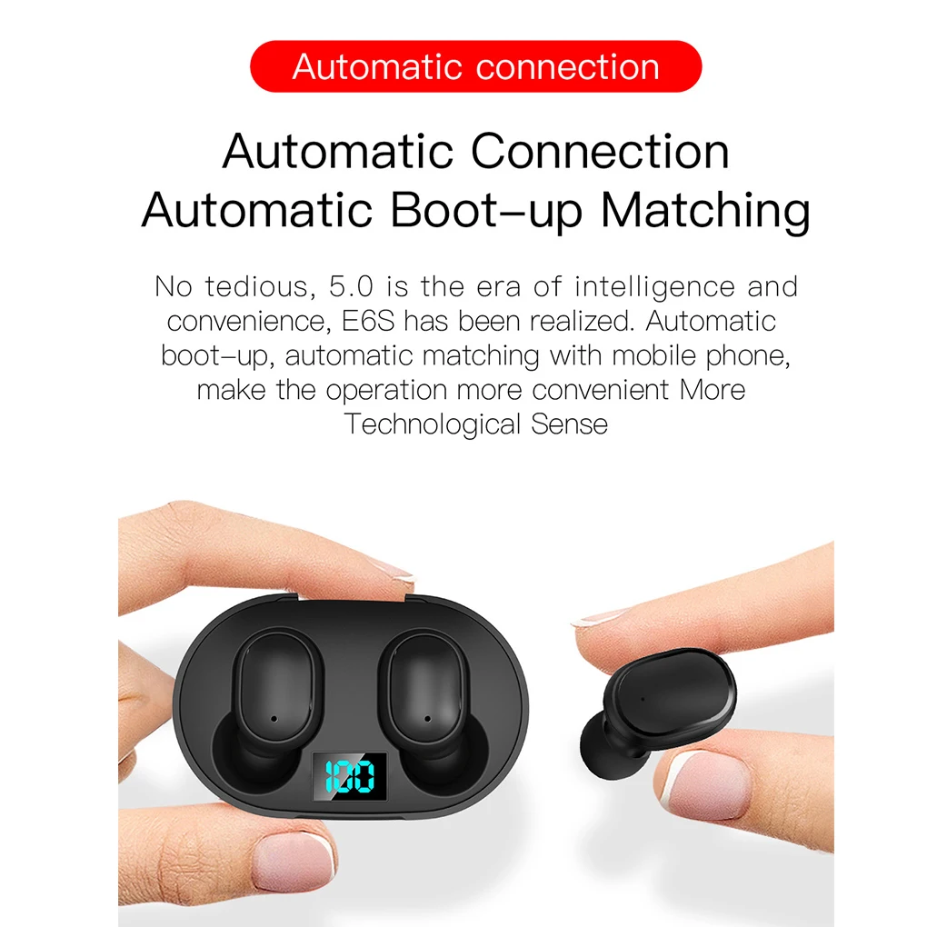 Wireless Bluetooth-compatibility Earbud Noise Reduction In Ear Earphone