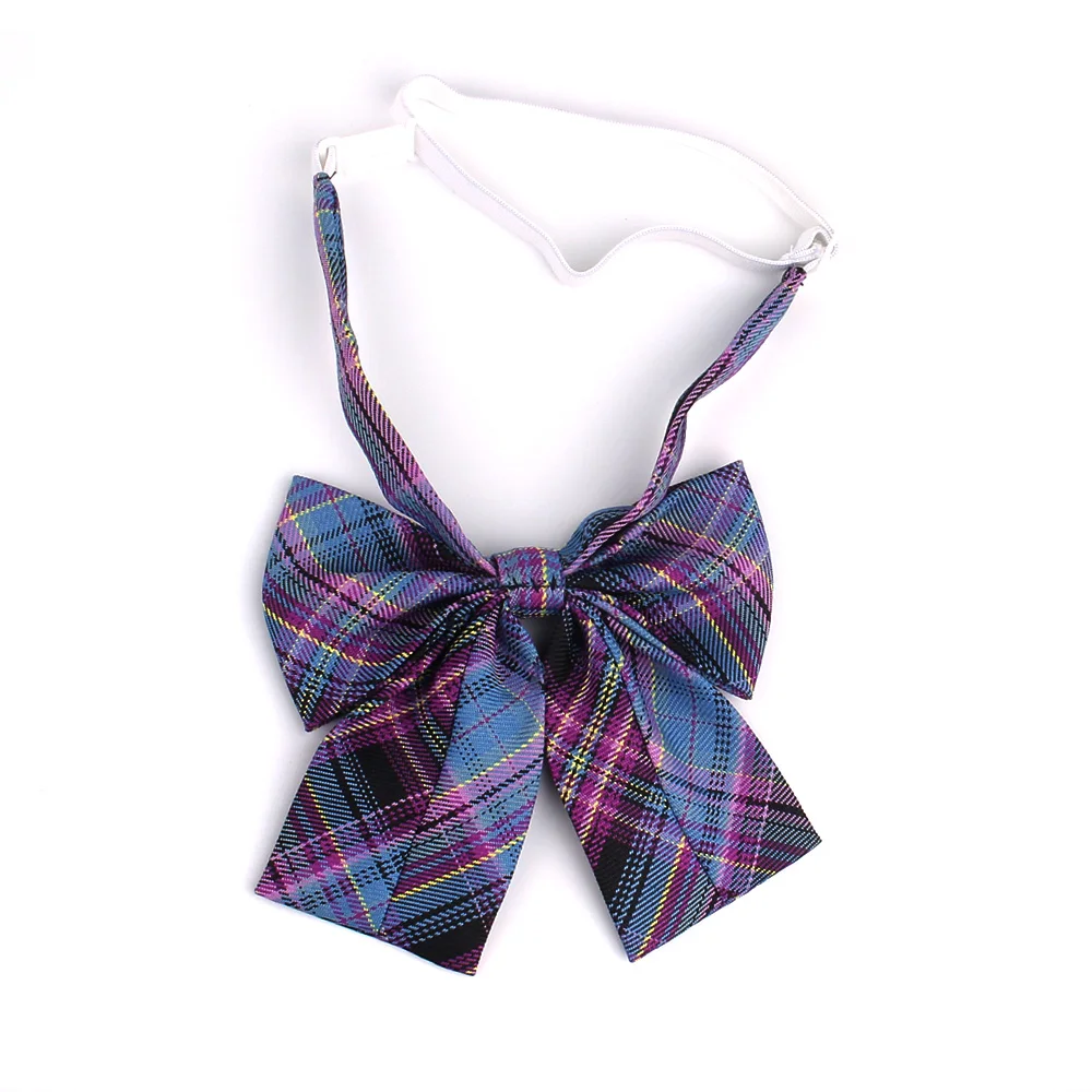 Damen Plaid Bowtie Casual fliege Für Frauen Uniform Kragen Butterf Bowknot Erwachsenen Überprüfen Bogen Krawatten Cravats Baumwolle Mädchen Bowties