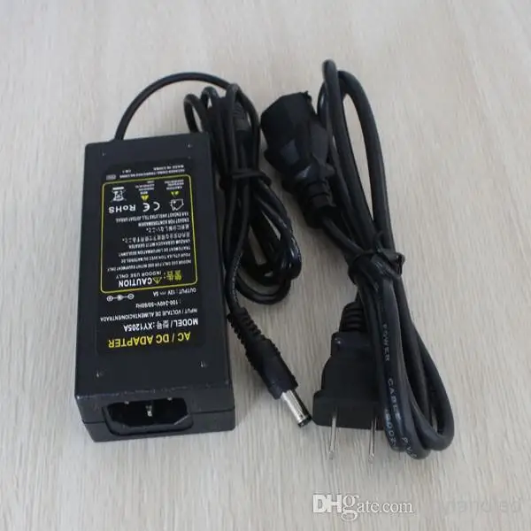 driver de led fonte de alimentacao ac dc adaptador de comutacao carregador adaptador 12v 5a 60w dc anos de plastico de seguranca ccccerohs 025kg 110 220v 01