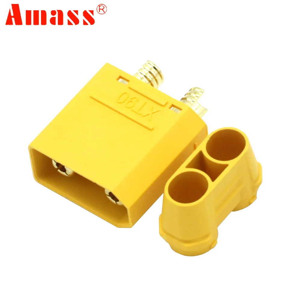 2Pair/lot  Amass XT90 Plug Male Female Battery Connectors 4.5mm Gold Plated Banana Plug For RC Lipo Car Airplane Drone Truck Toy