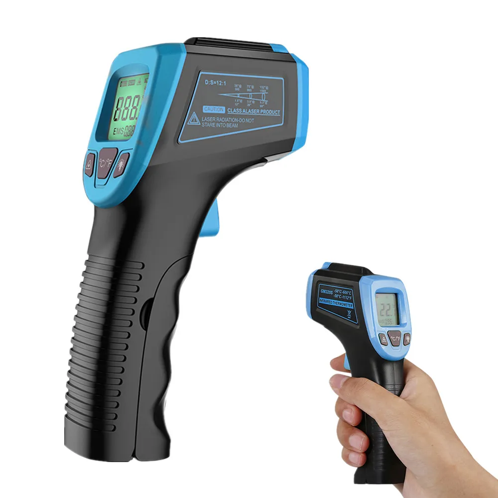 GM320S HW600 HW550 Infrared Thermometer Industrial Digital IR Temperature Meter 50~600℃ Non Contact Pyrometer IR Laser Point