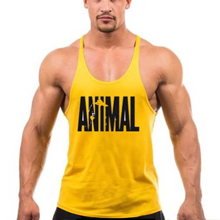 

Brand Mens Casual Bodybuilding Fitness Top Men Gym Tank Clothing Vest Muscle Sleeveless Singlets Fashion Workout Sport Shirt
