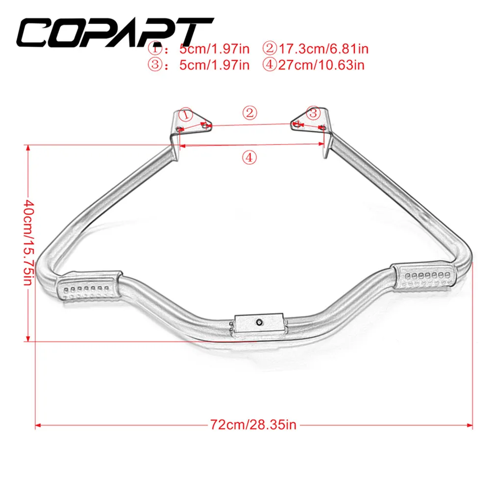 Engine Guard Crash Bars Bumper Protector Compatible With Harley Dyna Street Bob FXDB Fat Bob FXDF Low Rider Super Glide 2006-18