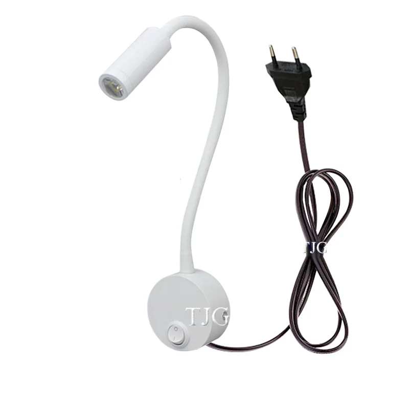 

Bedside Working Study Reading Lamp Wall lamp sconces 3W LED Book Lamp wall Night light fixtures Spot LED EU Plug Cord AC85-265V