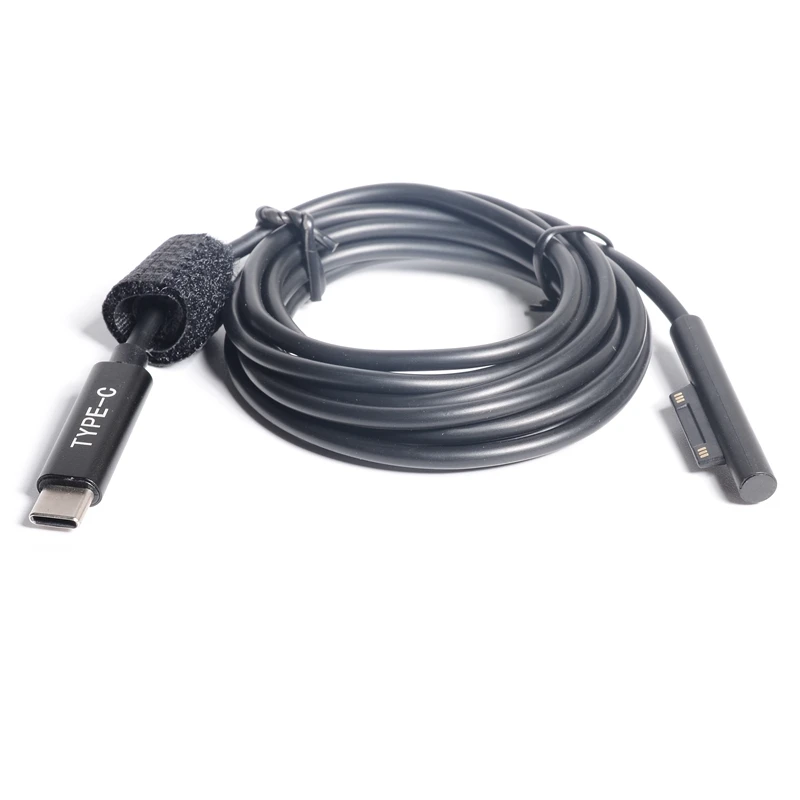Chargeur d'alimentation USB C Type C, adaptateur 15V 3A, câble de charge PD rette pour Microsoft Surface Pro 6 / 5 / 4 / 3 Ple2 Pro5/Pro4