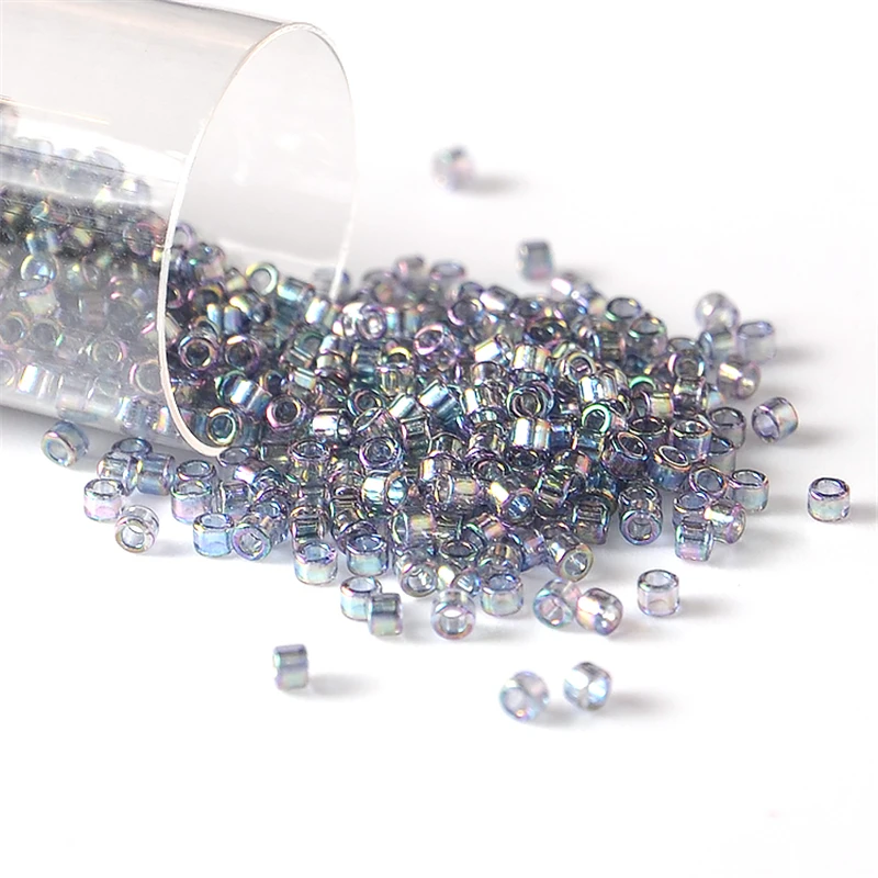 10g 2000 stücke JP Miyuki Delica Perlen Transparent Regenbogen Farbe Seed Perlen für Hand Schmuck Machen Armband Diy – Detail 2