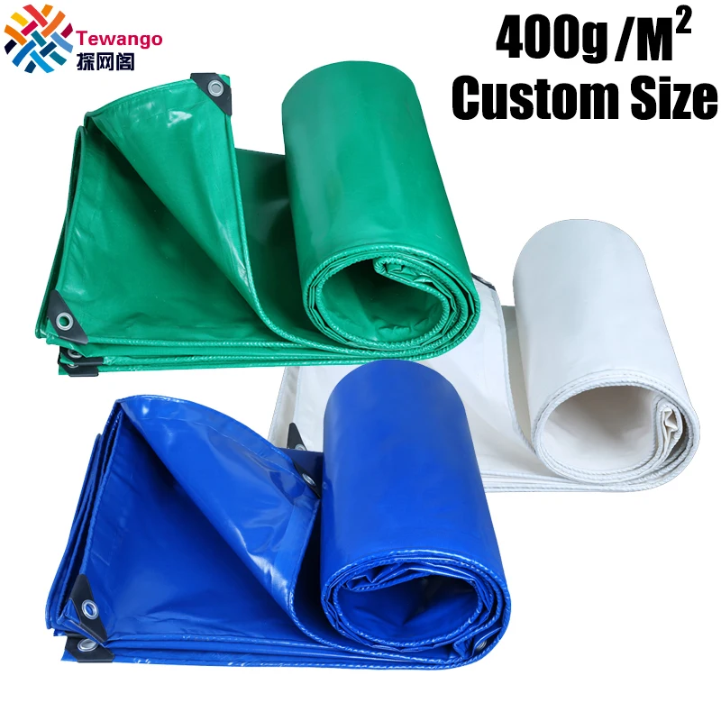 

0.35mm Thicken Heavy Duty Tarpaulin 450gsm Waterproof Tarp Outdoor PVC Tent Trailer Cover Shelter Anti Scratch Wear Resistant