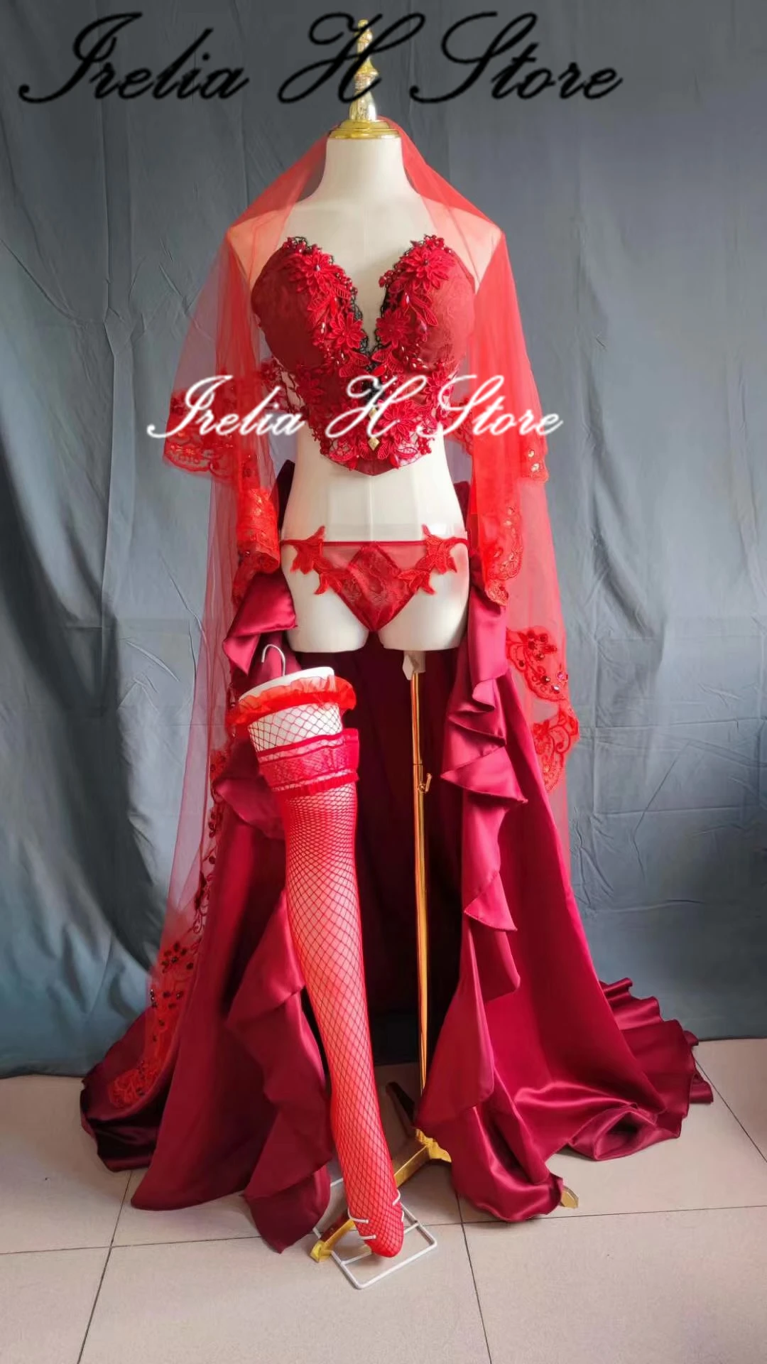 Irelia H Store Alice Final Fantasy VII Fan art Aerith Sexy Lingeries Cosplay Costume High quality custom made/size