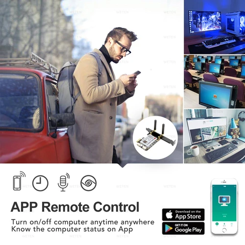 Imagen 2 del producto Tuya eWeLink Wifi Zigbee ordenador interruptor de Reinicio de energía USB tarjeta PCIe Control remoto para PC ordenador de escritorio para Alexa Google Home