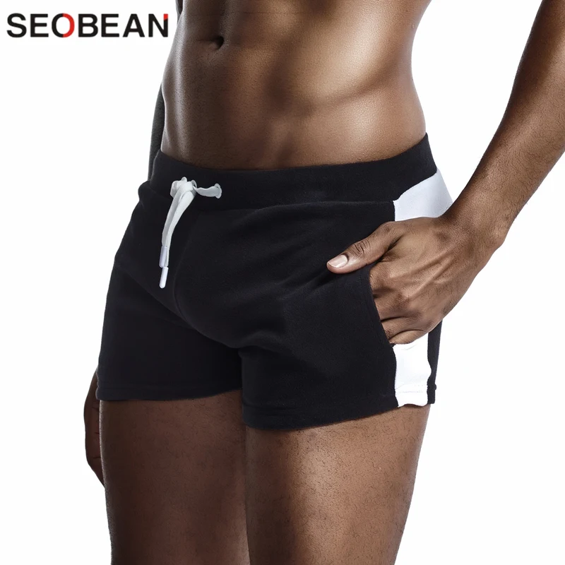 Pyjamas Lounge Shorts Men Pajamas Bottoms Men\'s Sleepwear Shorts Cotton Soft Fashion Simple Home Pants Indoor Fitness Shorts