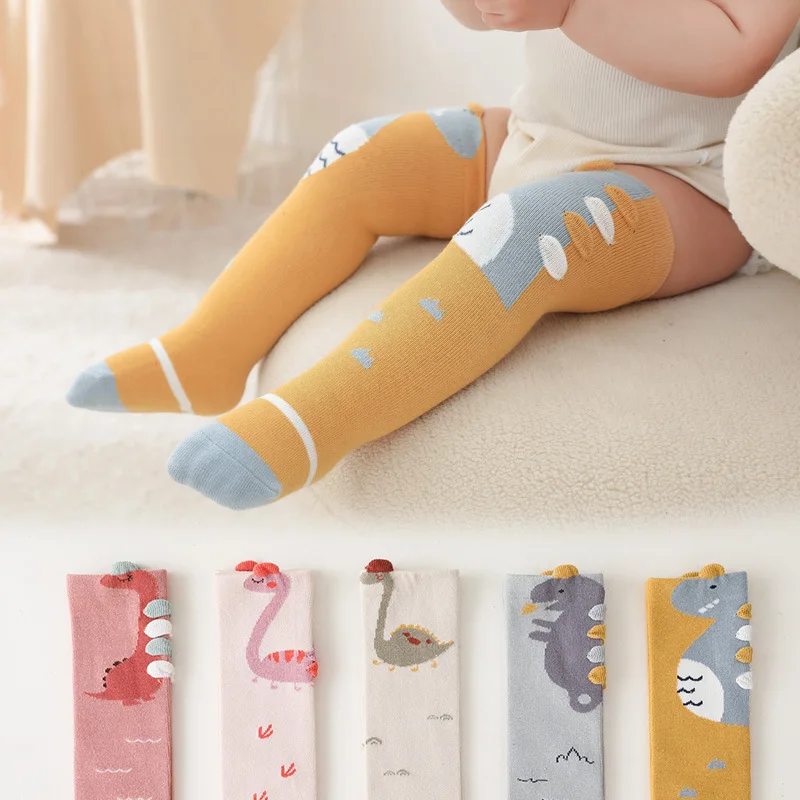 0-3 Years New Cute Lovely Newborn Toddler Baby Girls Boys Stockings 0-4Y 8 Style Cotton Cartoon Print Over Knee Tights Outfit