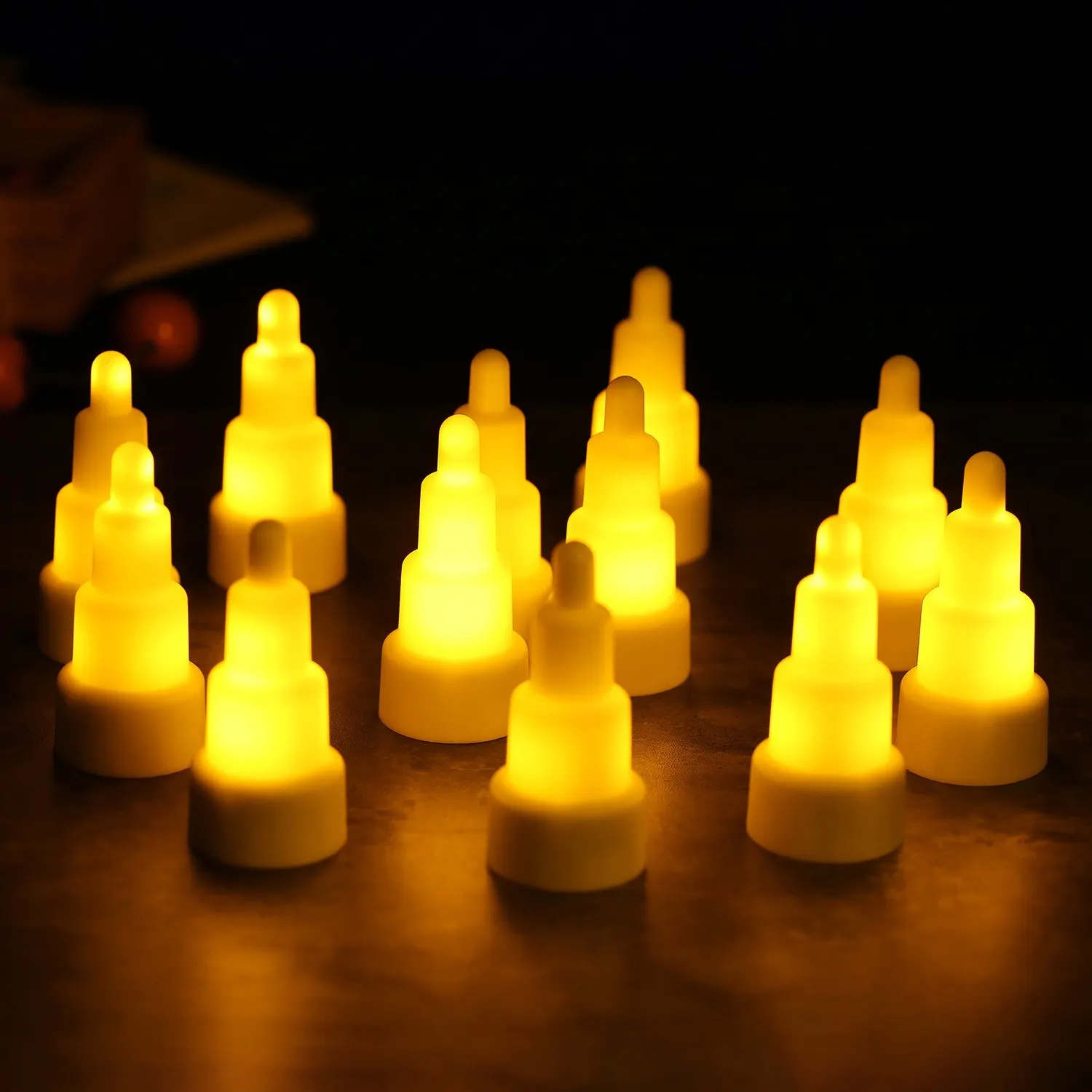 12pcs candles Rechargeable Tealights Christmas Gift Flameless Wireless LED Candles Lights for Wedding Party Drop shipping