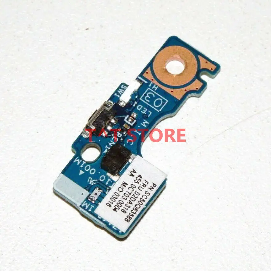 original for Lenovo ThinkPad Yoga L380 Laptop Power Button Board on/off switch Button board 02DA318 test good free shipping