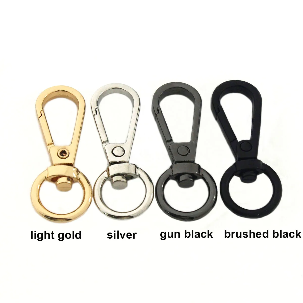 1pcs Metal Swivel O-ring Eye Snap Hook Trigger Clasps Clips for DIY Leather Craft Bag Strap Belt Webbing Keychain 42mm