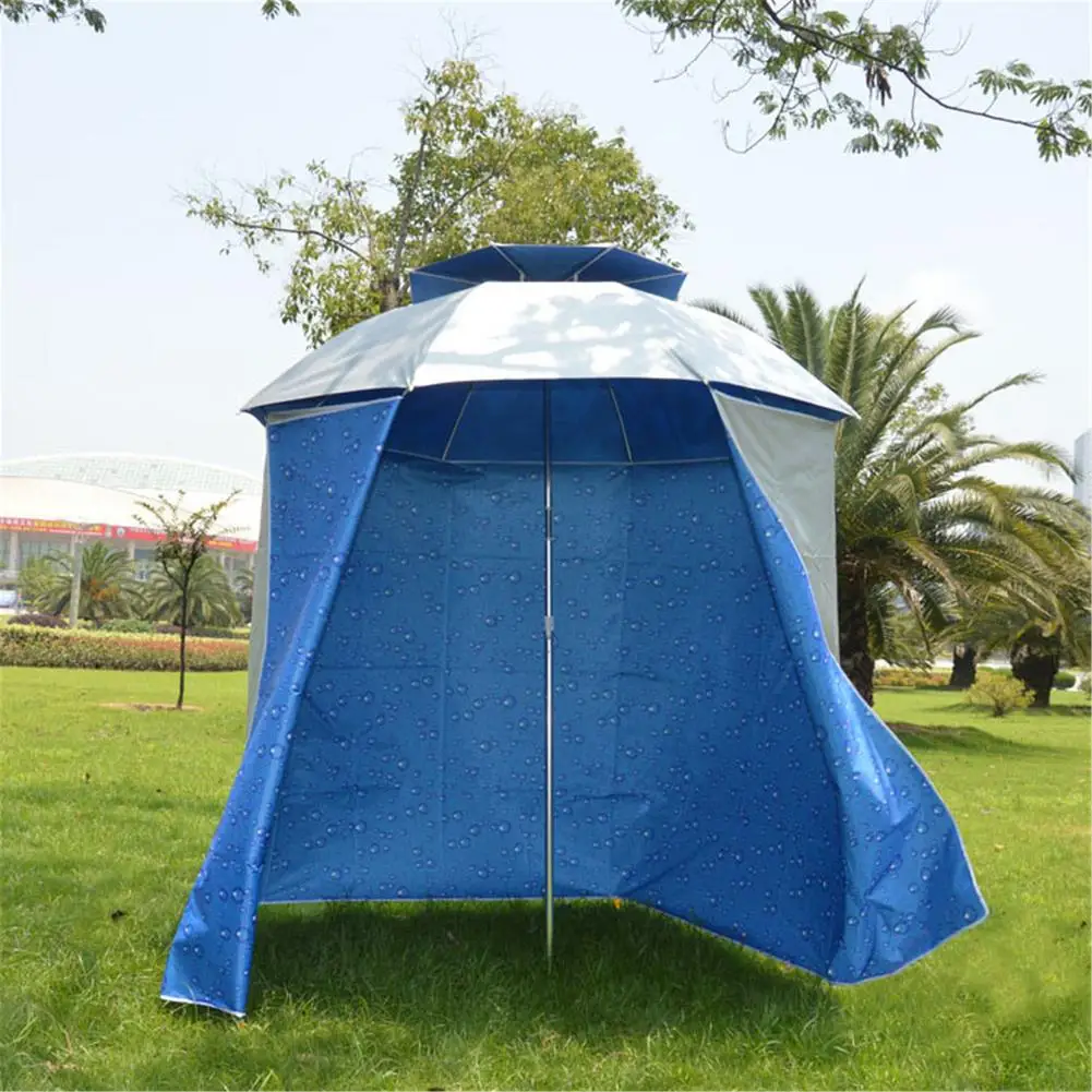 Side Cloth Fishing Umbrella Shelter Rainproof Sunscreen Fishing Umbrella Shelter Shade Cloth Adjustable Fishing Accessories