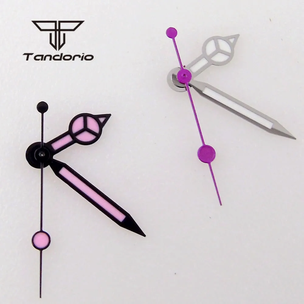 Luminous Purple Watch Hands Needles Fit NH35 NH36 7s26 7s36 7s25 7s35 6r15 4r15 4r35 4r36 6309 7002 Movement Parts Replacements