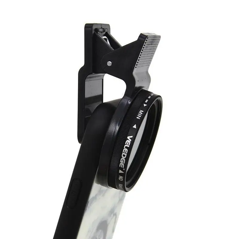 Densità neutra regolabile 37mm Clip-on ND2 - ND400 obiettivo filtro fotocamera per telefono per Android ios Mobile Smartphone filtri ND