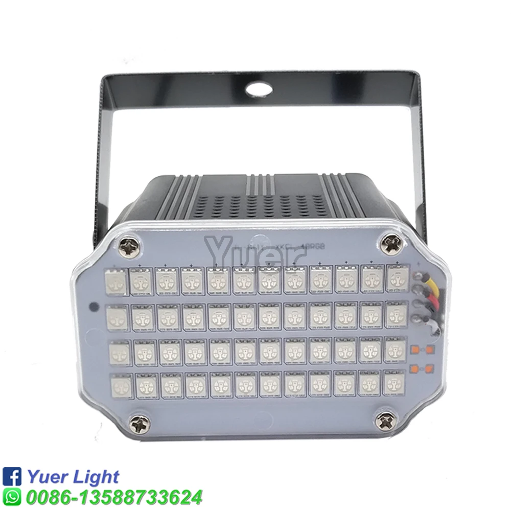 48LEDs RGB 3IN1 Led Strobe Light Remote Sound Control Wash Beam 2IN1 Stage Lights Party DJ Bar Disco Stroboscope Lamp Par Light