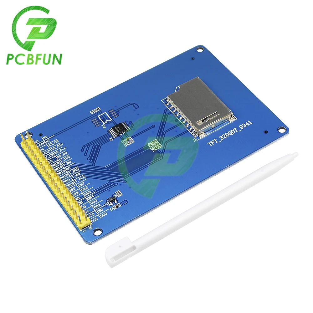 3.2 inch 240x320 TFT LCD Display Module Display with Touch Panel SD Card ILI9341 Controller 240x320 for 16 Bit RGB565 Format