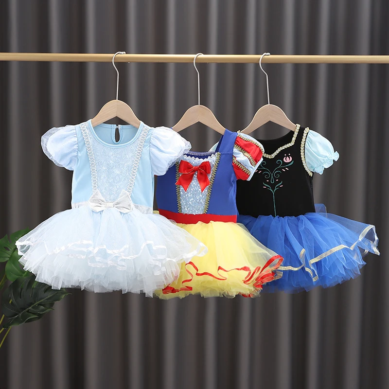 

Ruifglasb Kids Girls Ballet Tutus Princess Snow White Dress Up Clothes for Tutu Dress Elza Anna Dance Cosplay Ballet Bodysuit