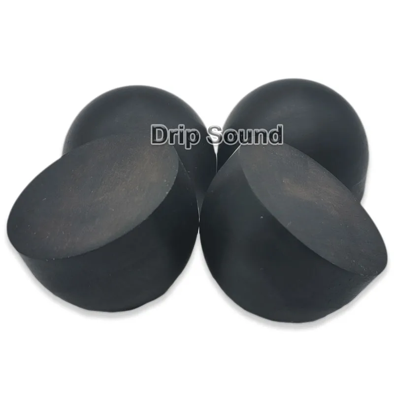 43mm ebony alto-falante espigões absorventes de choque almofadas isolamento suporte pés umedecimento prego