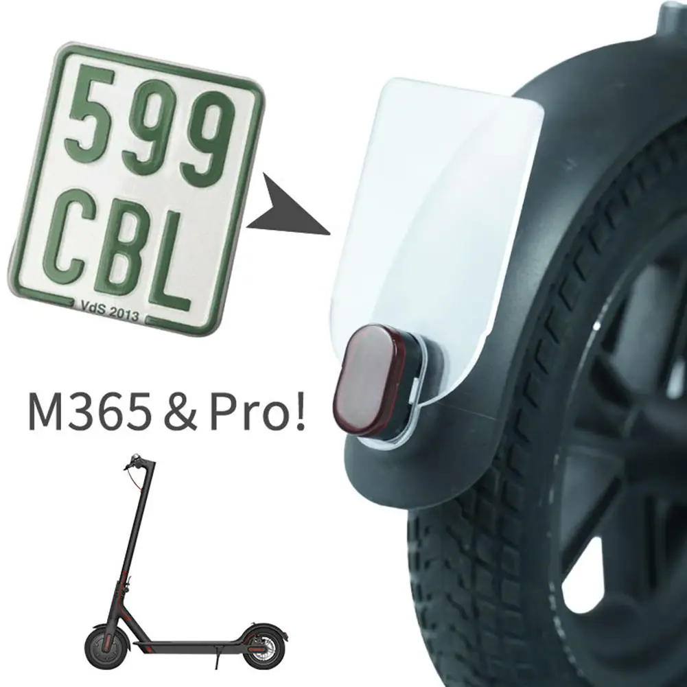 Targa per Scooter elettrico targa in plastica porta targa per Xiaomi M365 o Pro accessori per Scooter elettrici