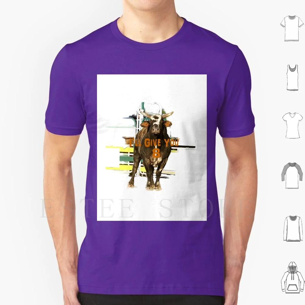 Rodeo Bull , Bucking Bull T Shirt DIY Big Size 100% Cotton Rodeo Bull 8 Seconds Bucking Bull Wild Bull Rodeo Rough Stock Rodeo