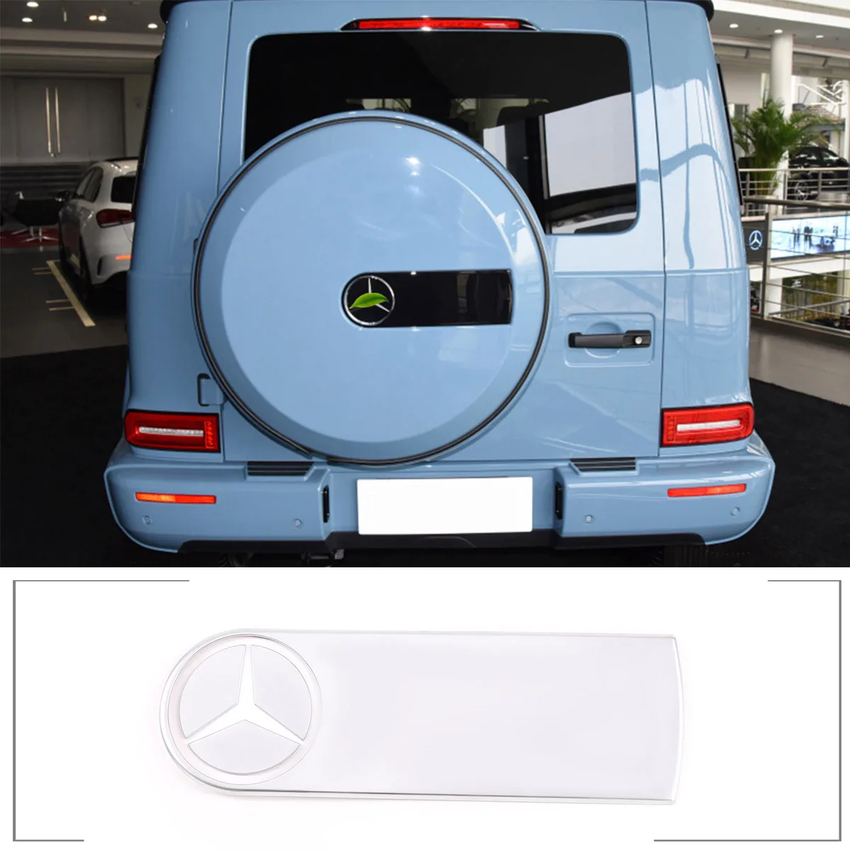 

For 2004-2020 Mercedes-Benz G-Class W463 W464 G500 spare tire car label decoration stickers ABS auto parts