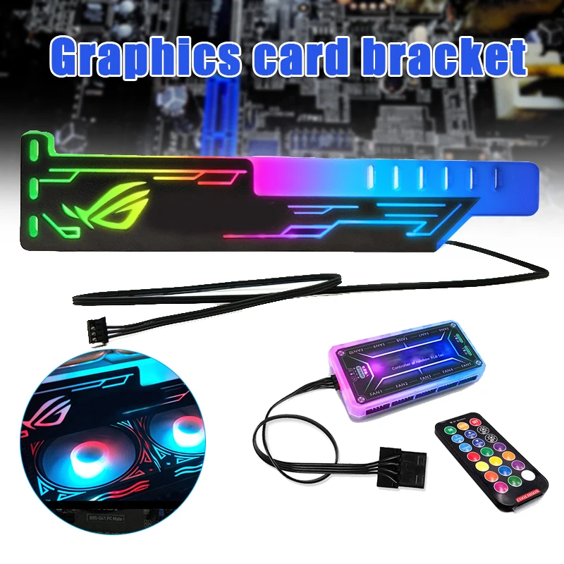 

LED Acrylic Graphics Card Bracket Use for Brace GPU RGB Sync Light Use Fix Video DIY Computer Game Chassis GK99