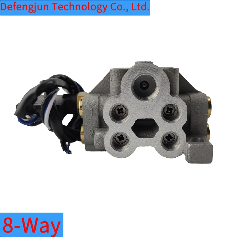 Grease progressive lubrication distributor U series 8 way-with switch