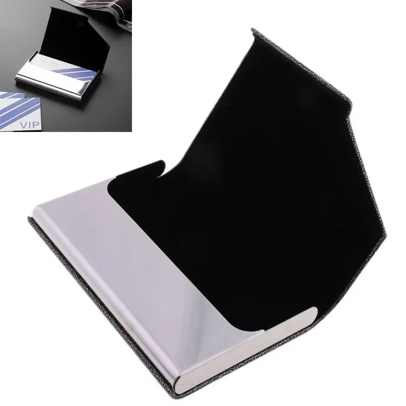 Professional metal business card case, portable business card holder, can hold 20 business cards