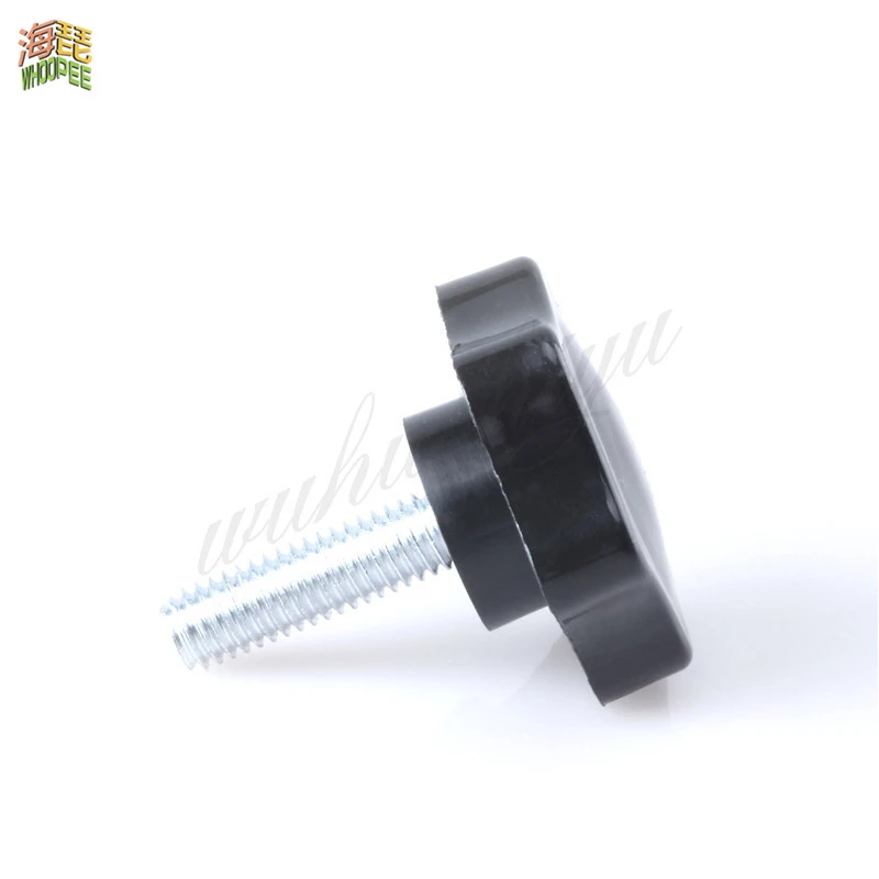 

1Pcs M8 M10*16/20/25/30/35/40/50/60-100mm bakelite hand tighten the screw plastic five-pointed star Star grip handle head screw