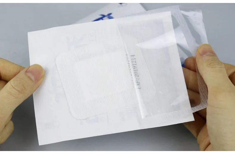 10pcs Waterproof Breathable Sterile Dressing Plaster Wound Hemostasis Sticker Cushion Adhesive First Aid Bandage Emergency Kit