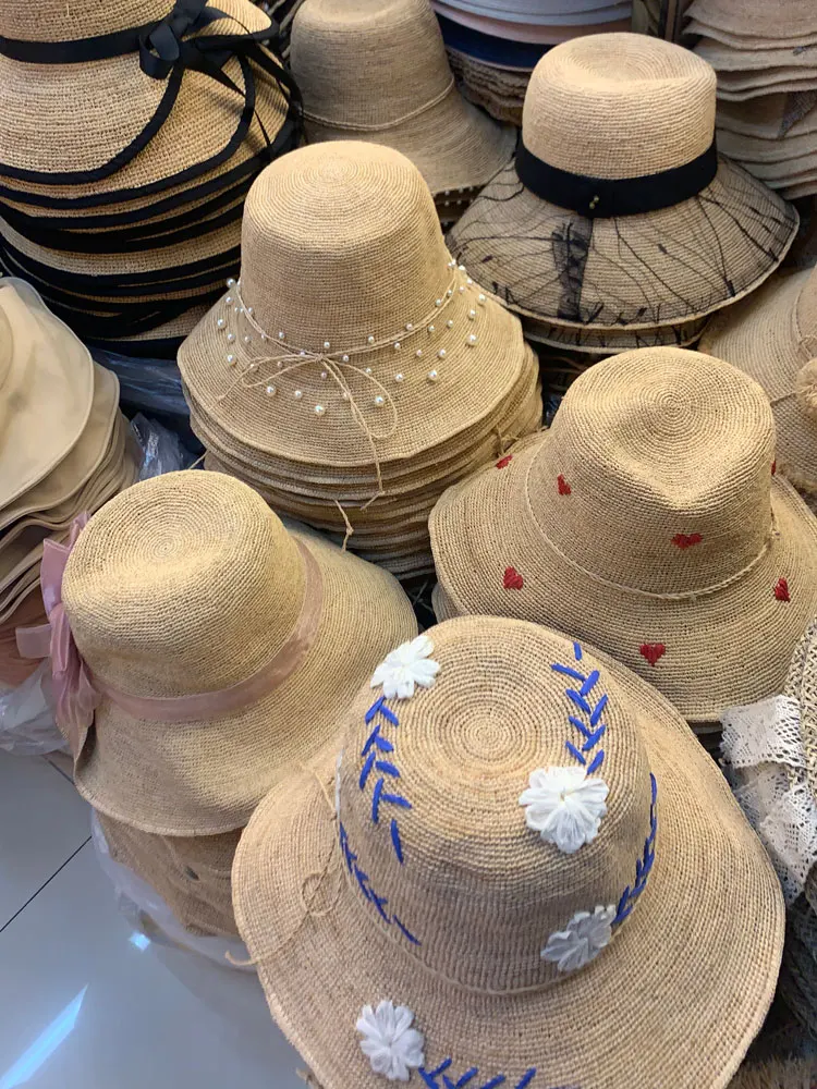 Sombrero de paja japonés para mujer, versión coreana, protector solar, aleros grandes, playa, vacaciones, sol, plegable