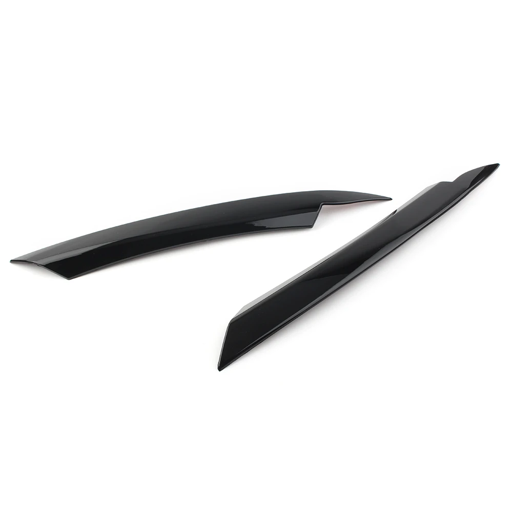 For VW Passat B7 2010 2011 2012 2013 2014 Car Head Light Lamp Cover ABS Eyelid Cover Trim Sticker Glossy Black