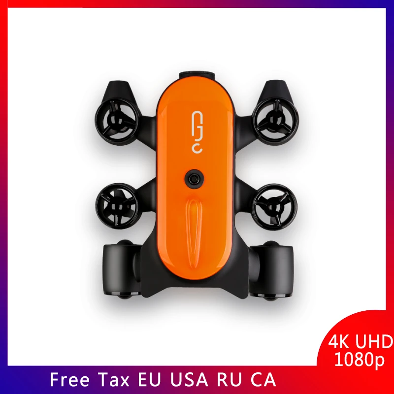 Geneinno Titan Underwater Drone robot Undersea detection 160° wide-angle FOV 360° movement Correct Filter Bluetooth Controller