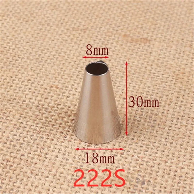 1-2pcs #222S #222 Round peach Piping Nozzles Pastry Tips Decorating Fondant Cake Decorating Sugarcraft Tool Pastry Tool Bakeware