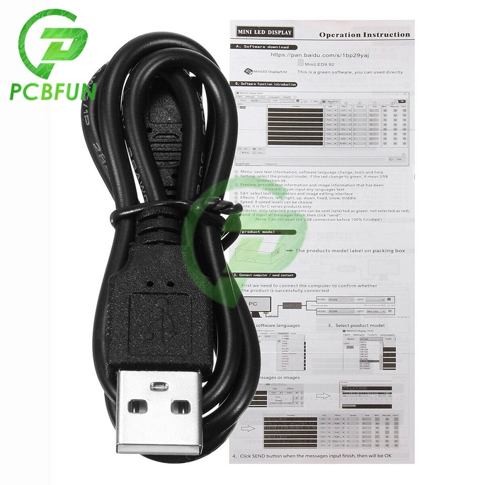 Mini LED Display Digital Name Badge Module, 15 Idiomas, Recarregável, Programável, Durável, Rolagem, Sinal de Etiqueta, Sinal