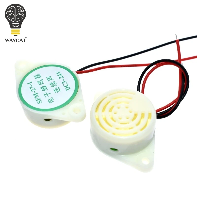 WAVGAT 95DB Alarm High-decibel DC 3-24V 12V Electronic Buzzer Beep Alarm Intermittent Continuous Beep for Arduino Car Van SFM-27 image 5
