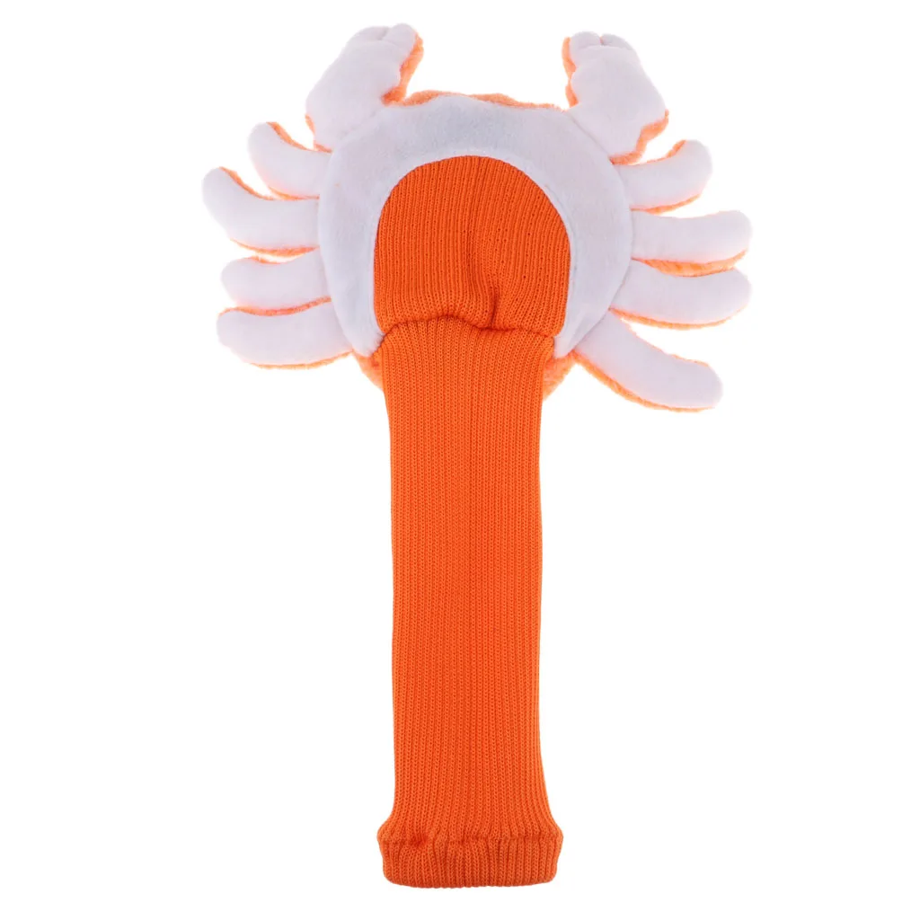 Creative Orange Crab Golf Head Covers 460CC Driver Wood Clubs Headcovers Sets Plush Cloth