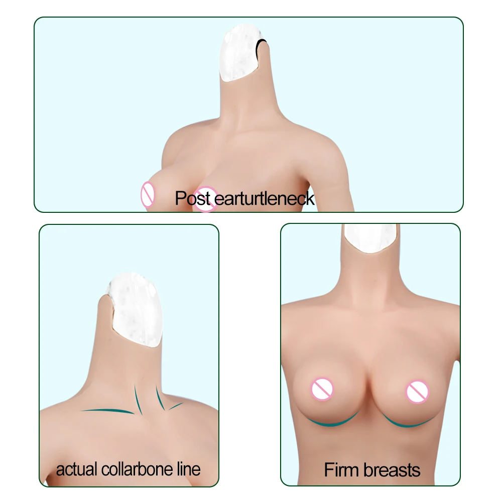 EYUNG With Arms Breast Prosthesis For Crossdresser Breast Forms Realistic Fake Boobs Tits Enhancer Crossdresser Drag Queen