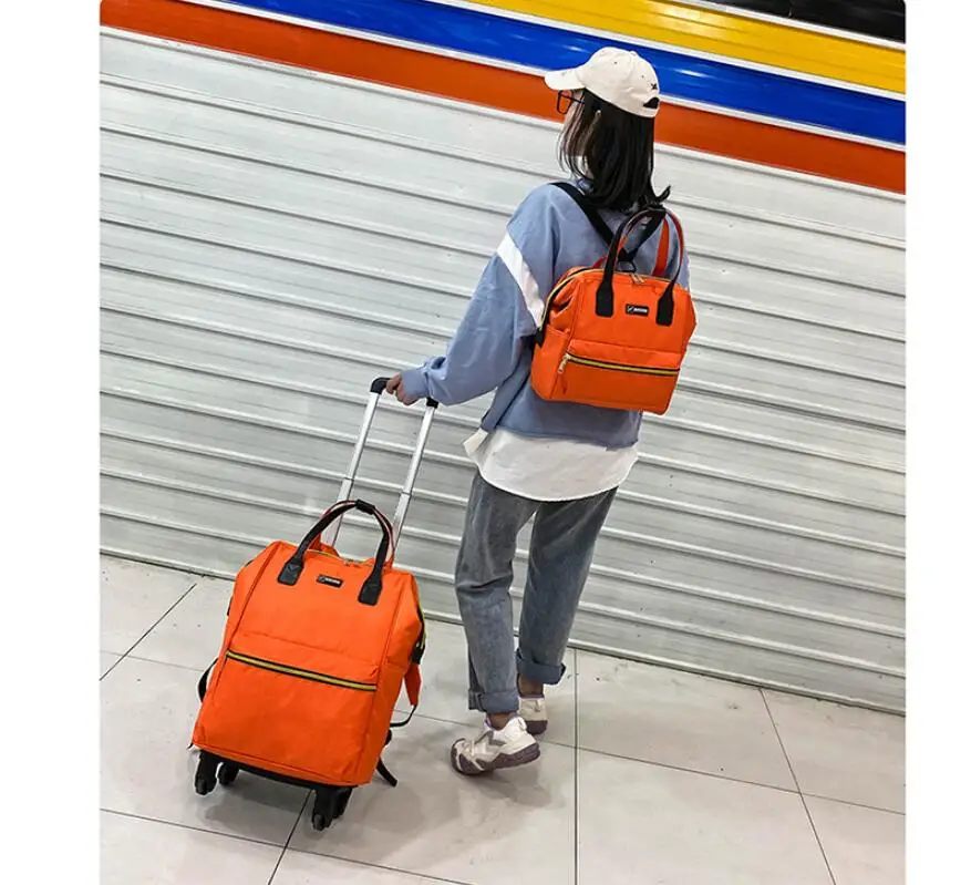 women Travel Luggage bag sets carry on hand luggage women rolling luggage women travel Trolley Bags on wheels wheeled backpack