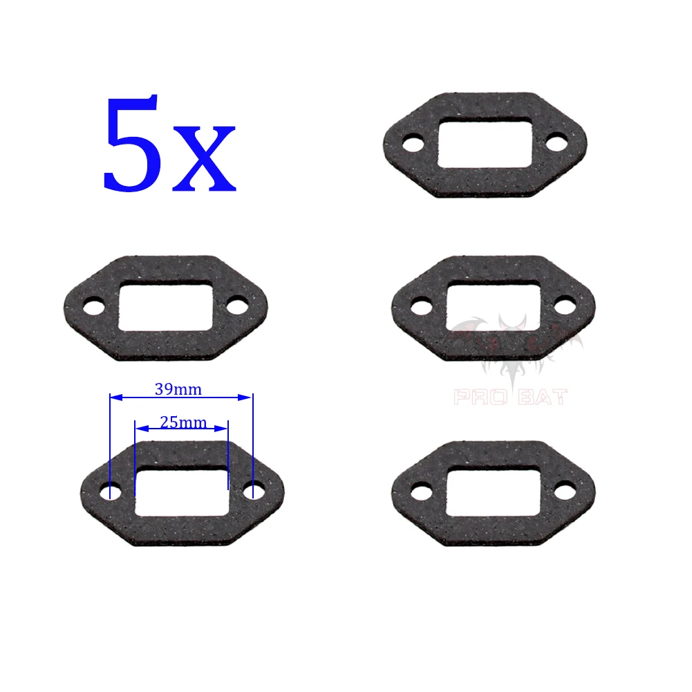 5x Exhaust Gasket 43cc 47cc 49cc Mini Kids PIT Pocket Chopper Quad Dirt Bike ATV