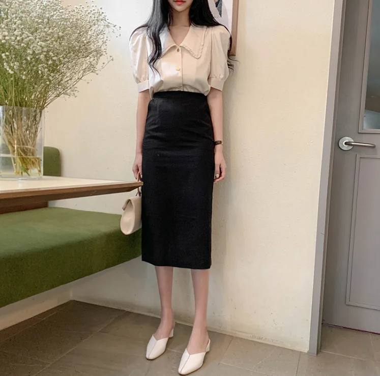 New Spring Vintage White Shirt Female Oversize Tops Women Short Sleeve Girls Blouse Summer New Women Blouses Femme Blusas