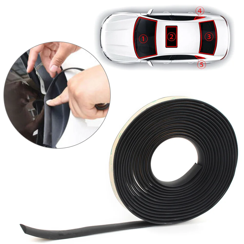 

5M Seal Strip Trim For Car Front Rear Windshield Sunroof Weatherstrip Rubber