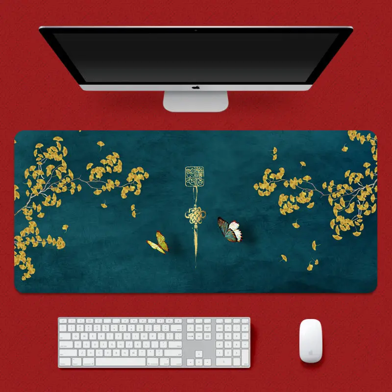 80*30 Creative Chinese Style Palace Mouse Pad Large Game Computer Keyboard Office Long Table Mat Classical Cute Keyboard Pad