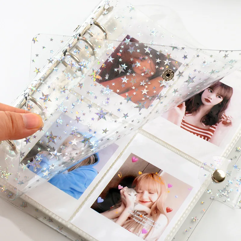 EZONE Photo Album Binder Stamp Storage Collect Book 3/4/5/6 Inch Idol Photos Cards Postcards Stamp Collection Booklet DIY Gifts