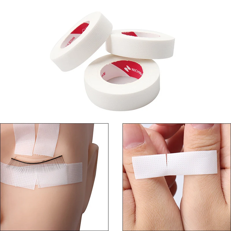 3 Roll Grafting Eyelash Japanese Tape Breathable Adhesive Isolation Lint Free Medical Tape Eye Pad Under Patch Eyelash Extension