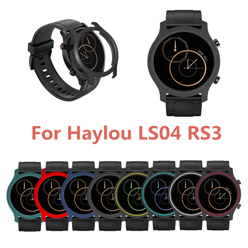 Protector Case Cover For Haylou RS3 LS04 Smart Soft Silicone PC Protective Case For Xiaomi Haylou RS3 LS04 Watchband Accessories